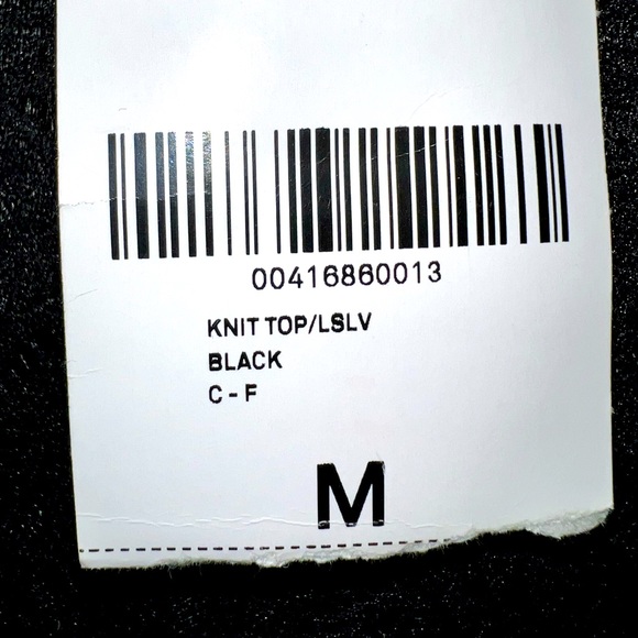 NWT Forever 21 black lace sheer long-sleeve blouse, with ruffled collar, size M - Picture 3 of 6